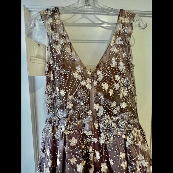 New - Crystal Embellished Embroidered Floral Gown Style 20131 - NWT - Picture 12 of 17